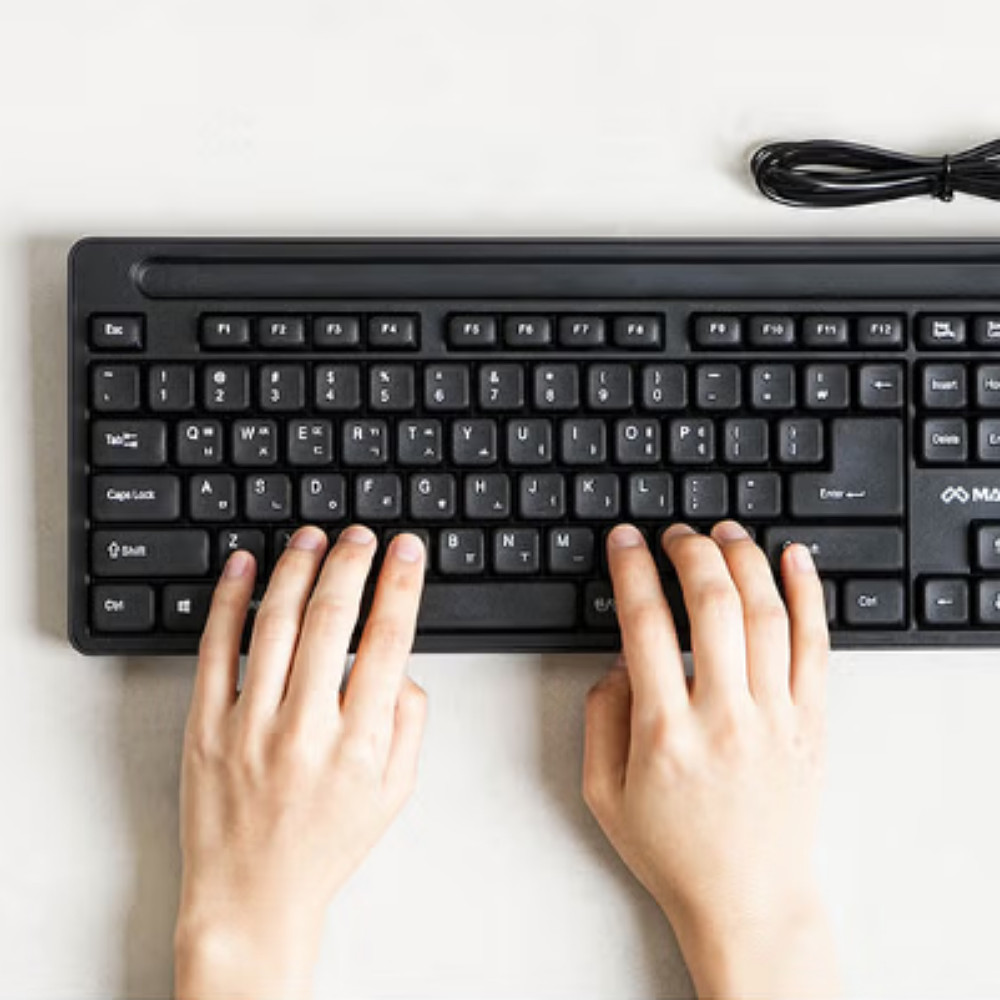 Maxtill Desktop English/Korean USB Wired Keyboard