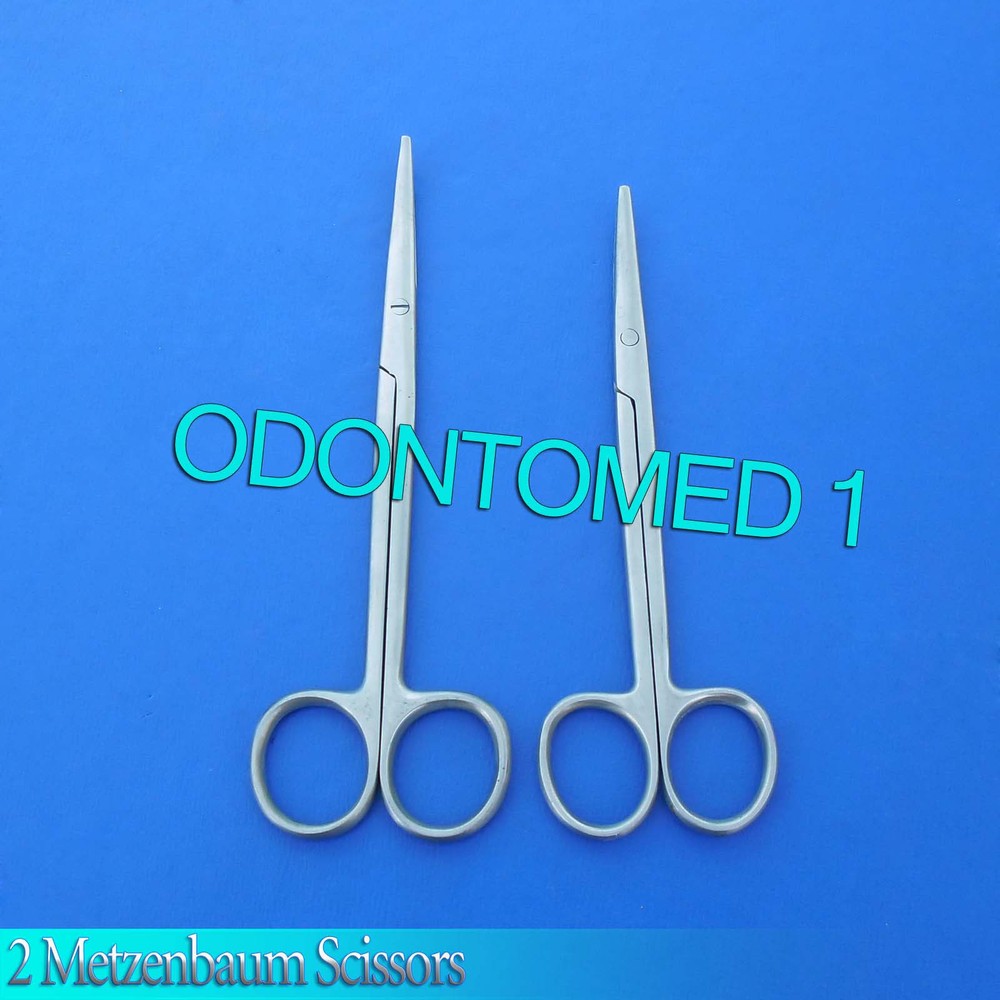 2 Metzenbaum Scissors 7"+8" Curved Surgical Instruments