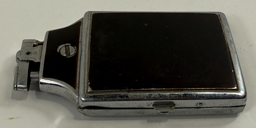 1940s RONSON Mastercase Art Deco Vintage Enamel Cigarette Case & Lighter