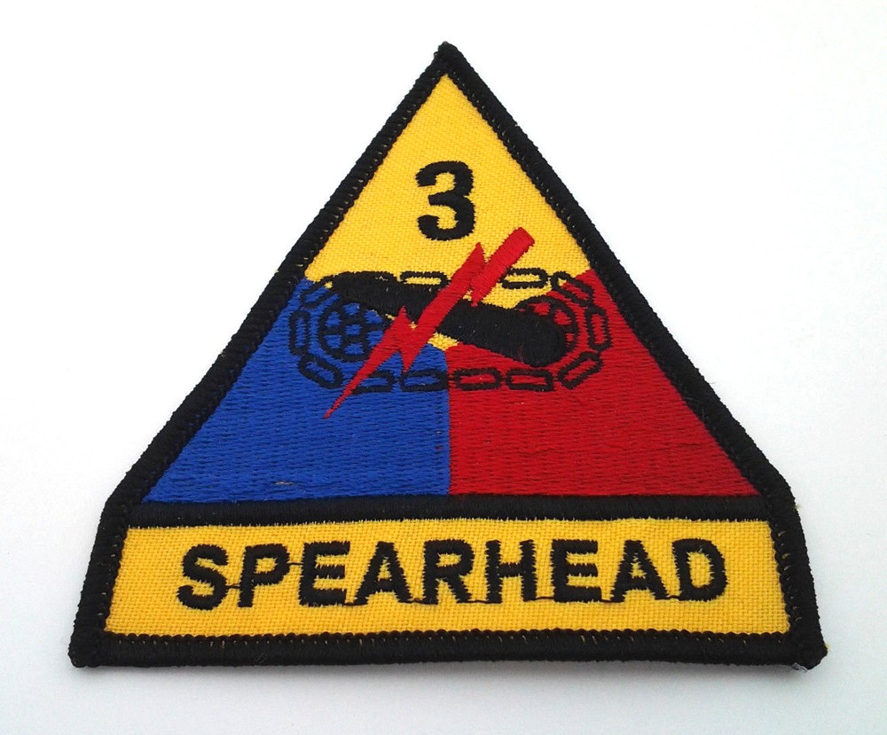 3RD ARMOR SPEARHEAD (3-3/4") US ARMY Military Patch PM0243 EE