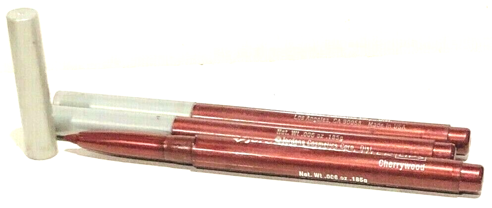 JORDANA QUICK LINER CHERRYWOOD 3 RETRACTABLE LIPLINERS NO SHARPENER NEED