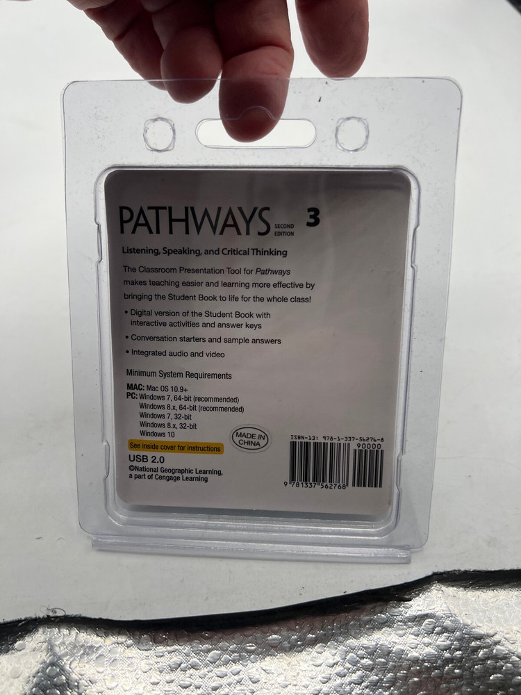 National Geographic PATHWAYS 3 -2ND EDITION Classroom Presentation Tool USB