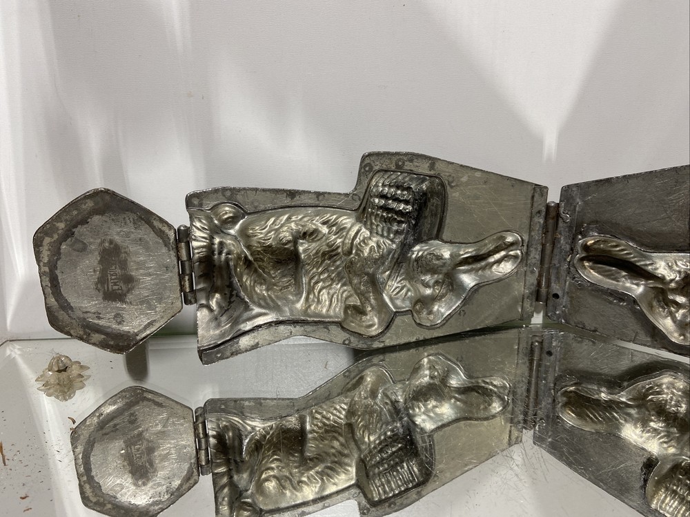 Vintage Eppelsheimer Emericks Easter Bunny Hinged Chocolate Mold Candy