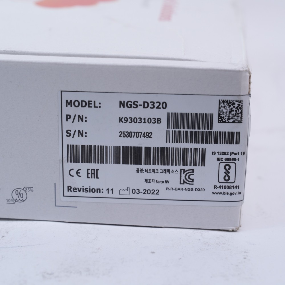 Barco NGS-D320 FLEX ULTRA HD Encoder Decoder T12-WH