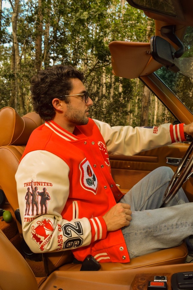 CUSTOM RED DEVIL VARSITY JACKET SIZE M - THE LETTERMAN COLLECTION