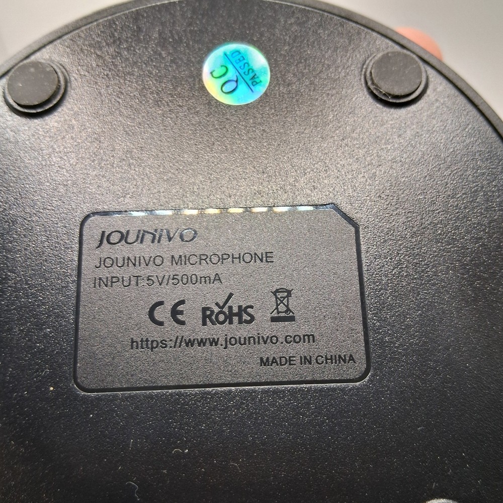 Jounivo Desktop Microphone USB plugin on off button 5V/500mA