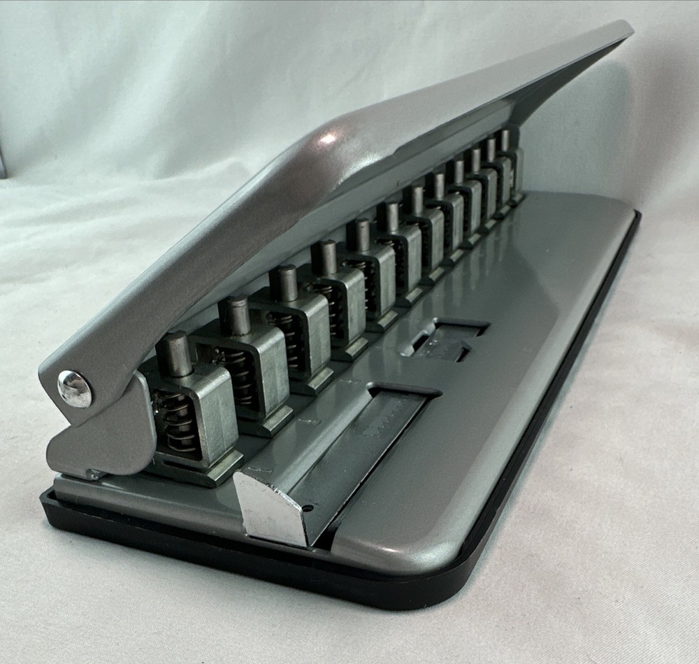 TUL Custom Note-Taking System Discbound 12-Hole Punch Silver Heavy Duty
