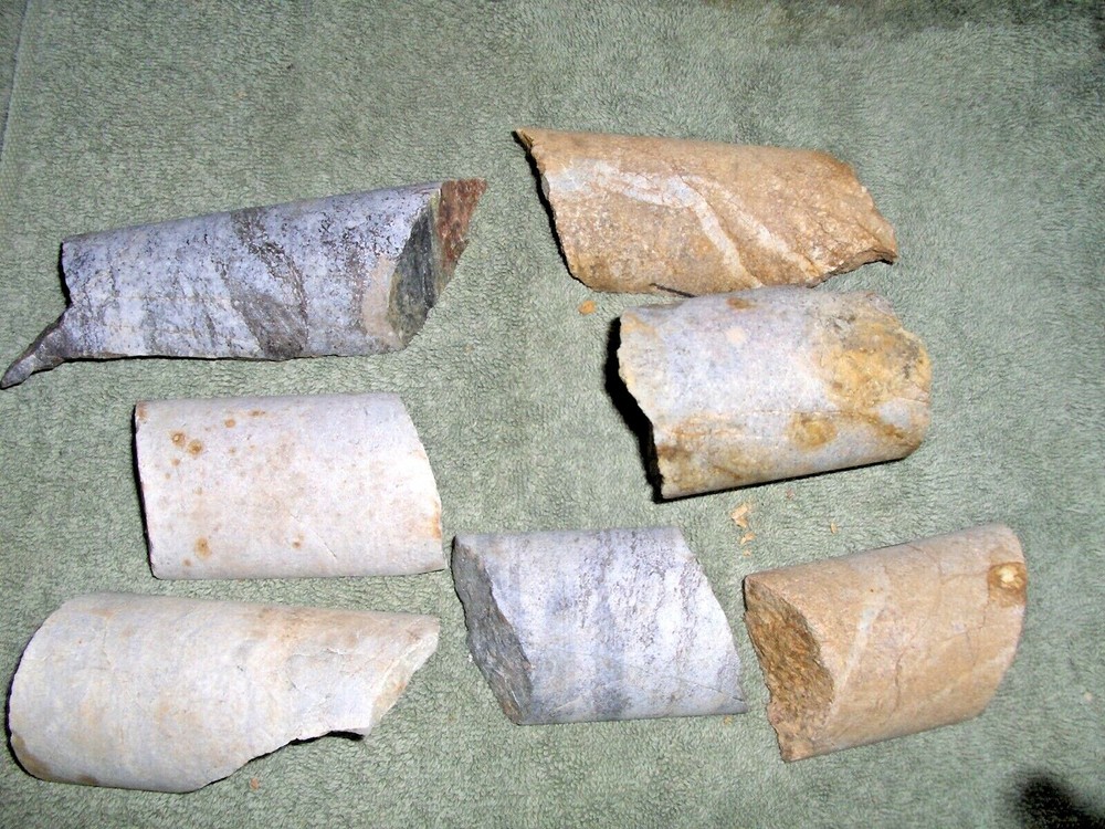Split Drill Core Samples From Alaska Gold Mine 7 Pieces #11