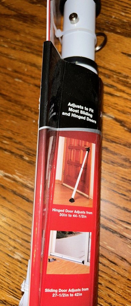 Master Lock Dual Function Adjustable Door Security Bar, #265D.