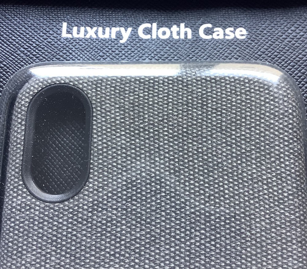 POP GLOW IPHONE X Fabric Phone Case Luxury Cloth
