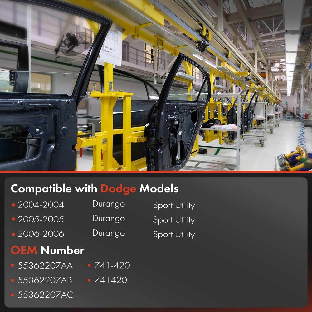 Power Window Regulator with Motor for Dodge Durango 2004-2006 Front Driver Side