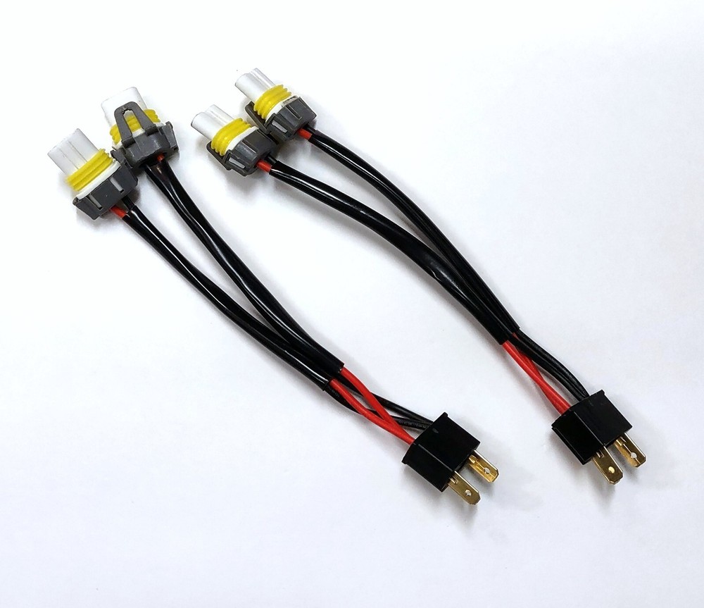 Conversion Wire 9003 H4 TO H11 9005 Two Harness Head Light Adapter Plug Play Fit