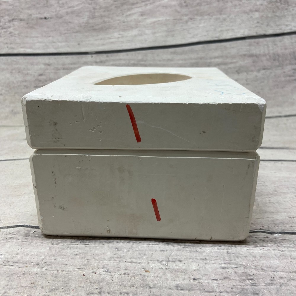 Vintage 1975 Bell Mold Ceramic Casting Mold Large Egg Box Easter #1047