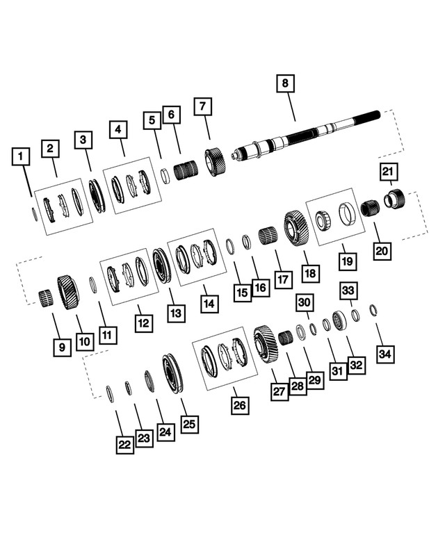 Genuine Mopar Second Gear 68207327AB