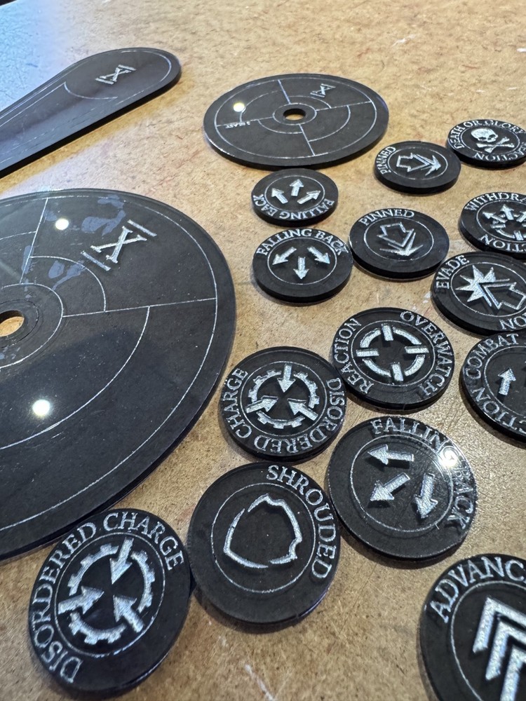 Warhammer - Horus Heresy - Iron Hands template set