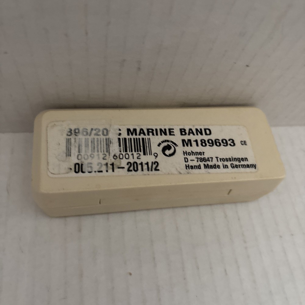 M Hohner MARINE BAND Silver Tone 1896 Harmonica