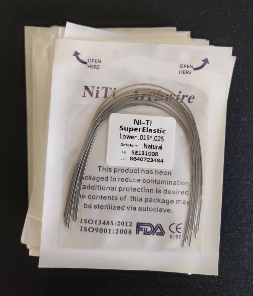 20Packs 200 Pcs Super Elastic Niti Arch Wire Rectangular Bows Nature Form