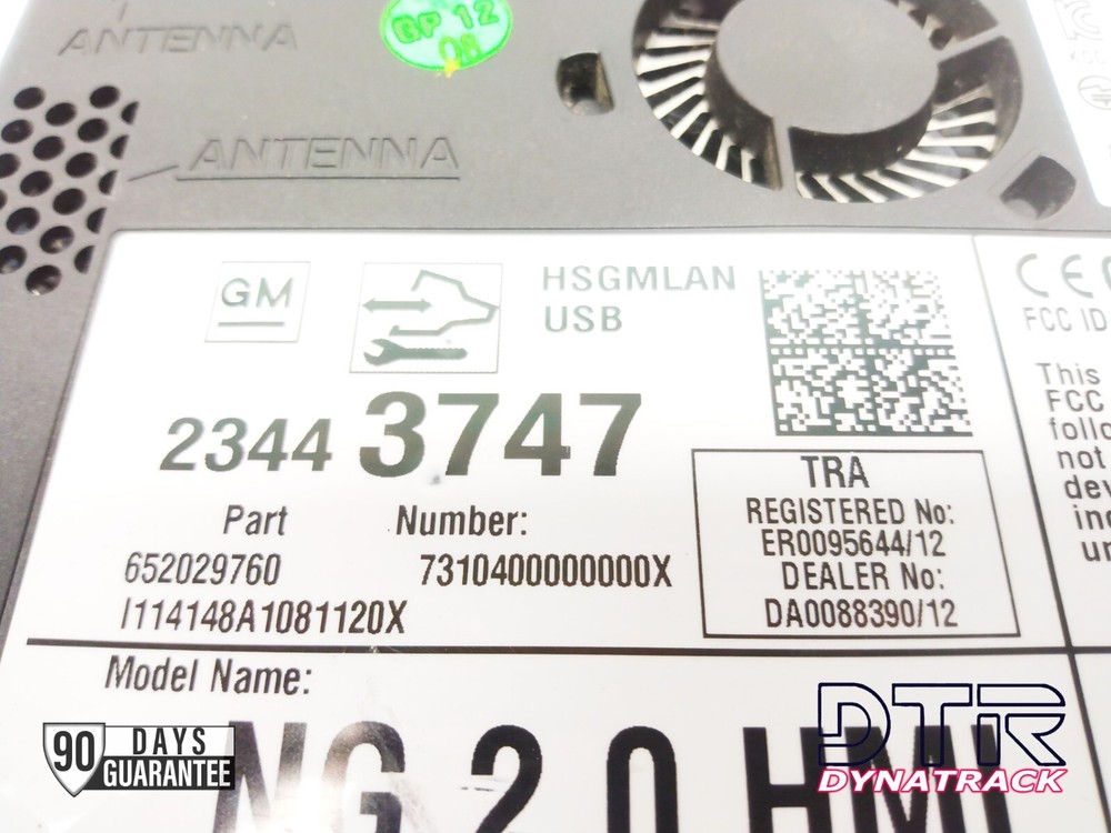 2015 GM Cadillac HMI Human Interface Module 23443747