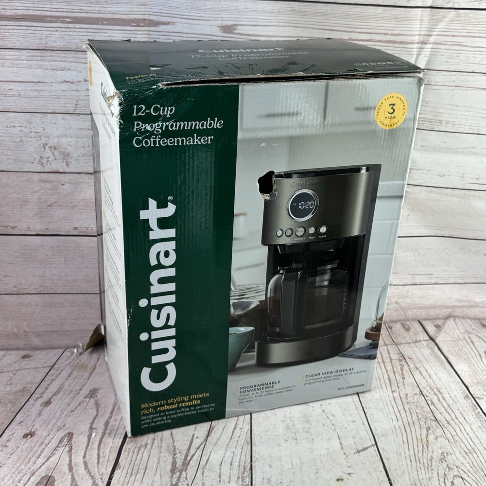 Cuisinart Stainless Steel 12 Cup Coffee Maker Programmable Brew Machine