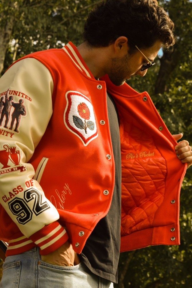 CUSTOM RED DEVIL VARSITY JACKET SIZE M - THE LETTERMAN COLLECTION