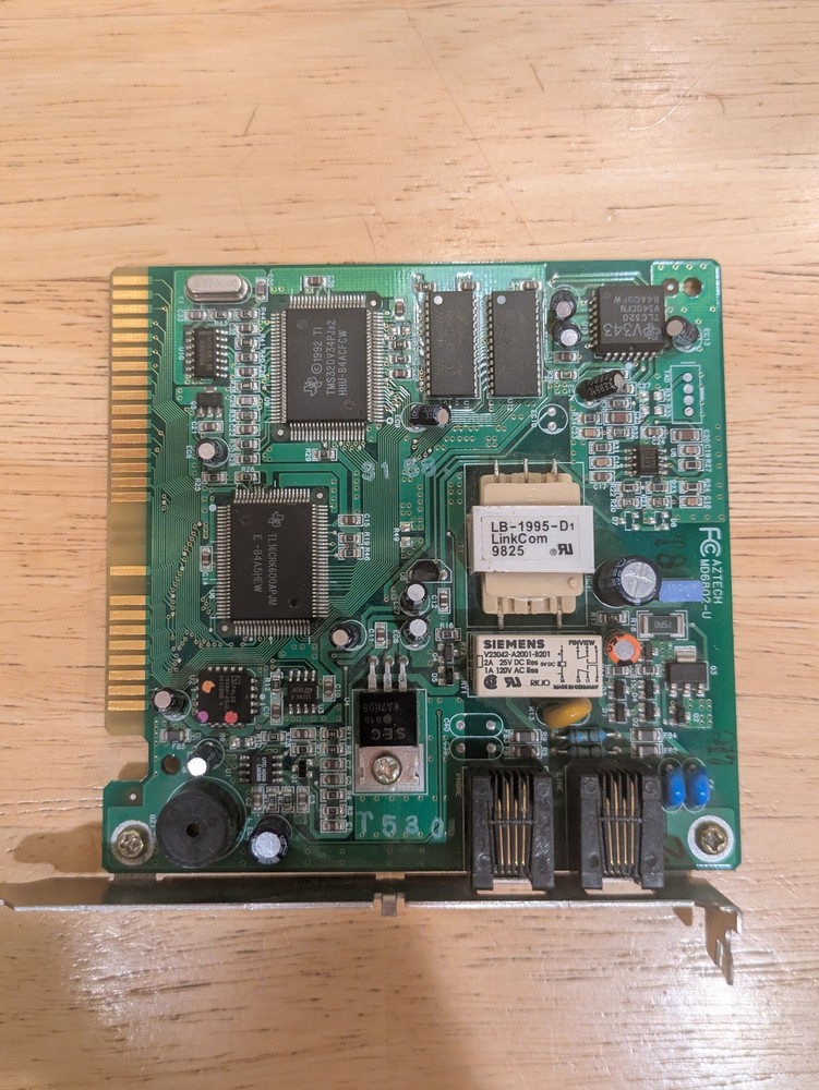 Aztech MD6802-U 56K Data Fax ISA Modem Card