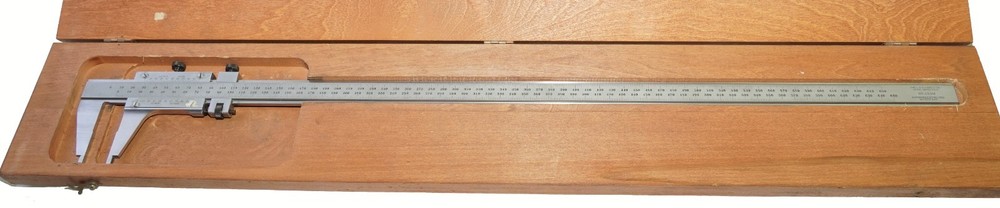 Starrett 123M 600mm Master Caliper - .02mm Vernier Scale