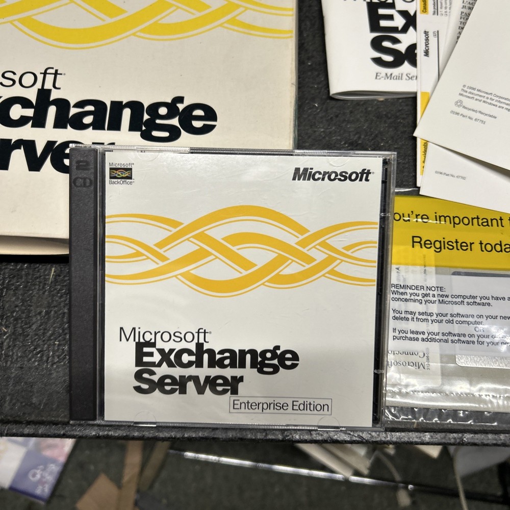 Microsoft Exchange Server Enterprise Edition 10 License Big Box Complete 4.0