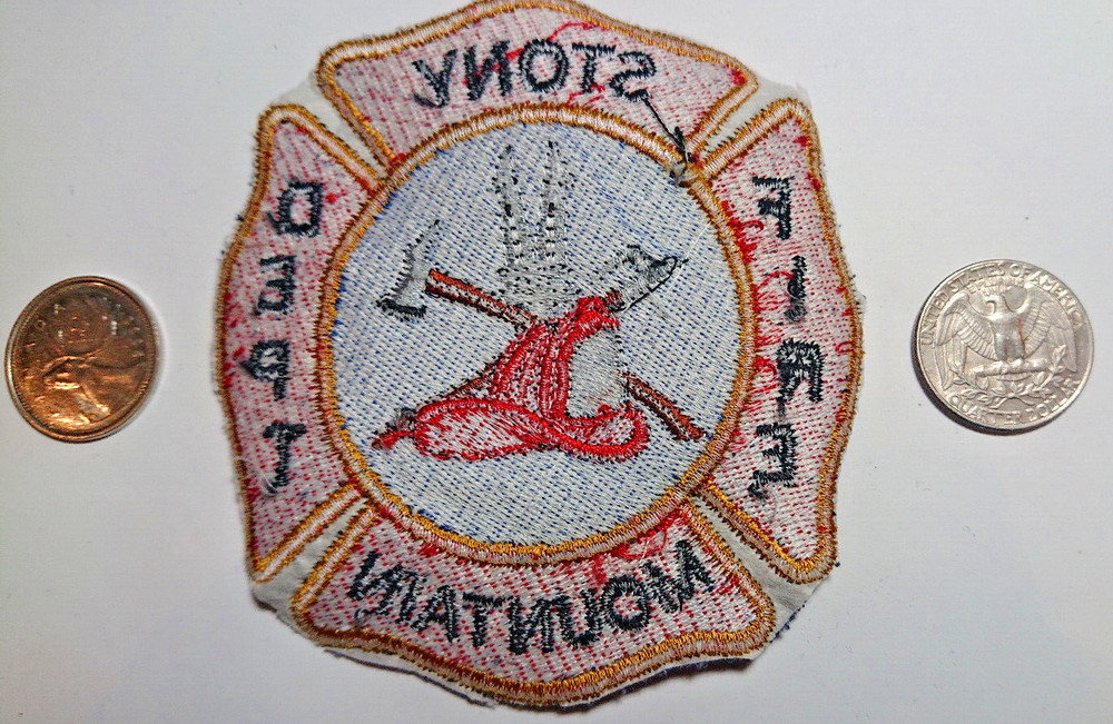 Stony Mountain Fire Department Uniform Cutoff #2 Patch Badge Crest