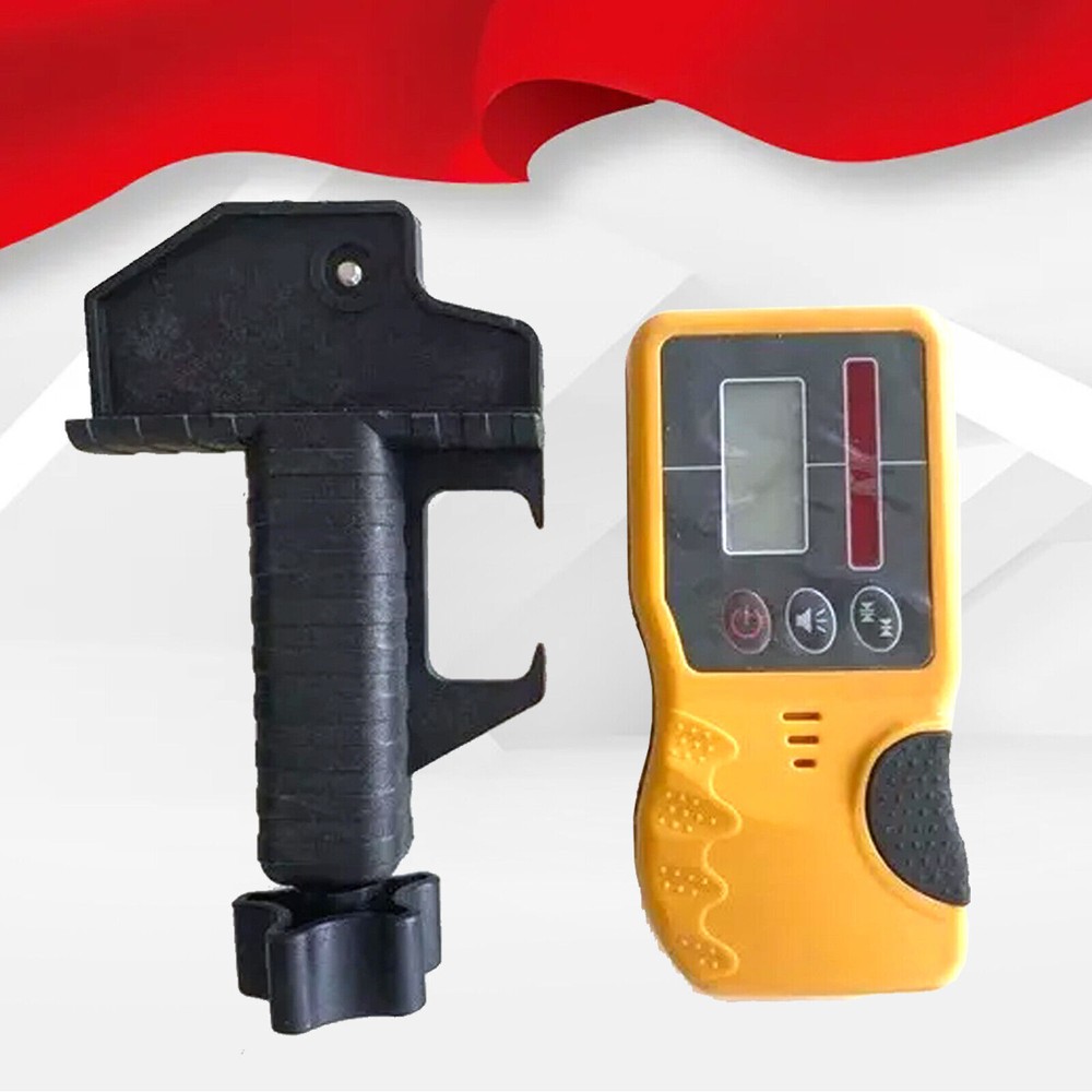 Universal Red Beam Rotary Laser Receiver Dual Display Detecto