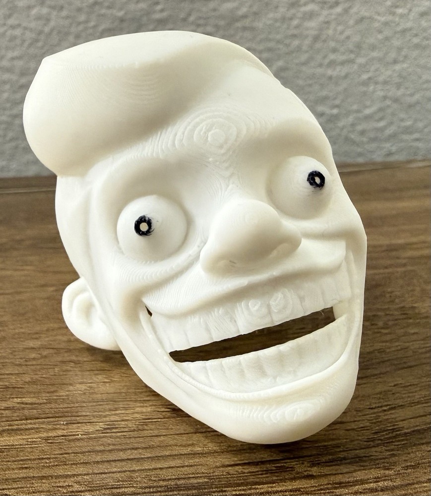 X Files - Mr Chuckle Teeth - 3d Printed Head - PLA