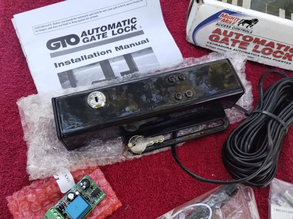 Mighty Mule Automatic Gate Lock for E-Z Gate And GTO/PRO NEW READ DESCRIPTION