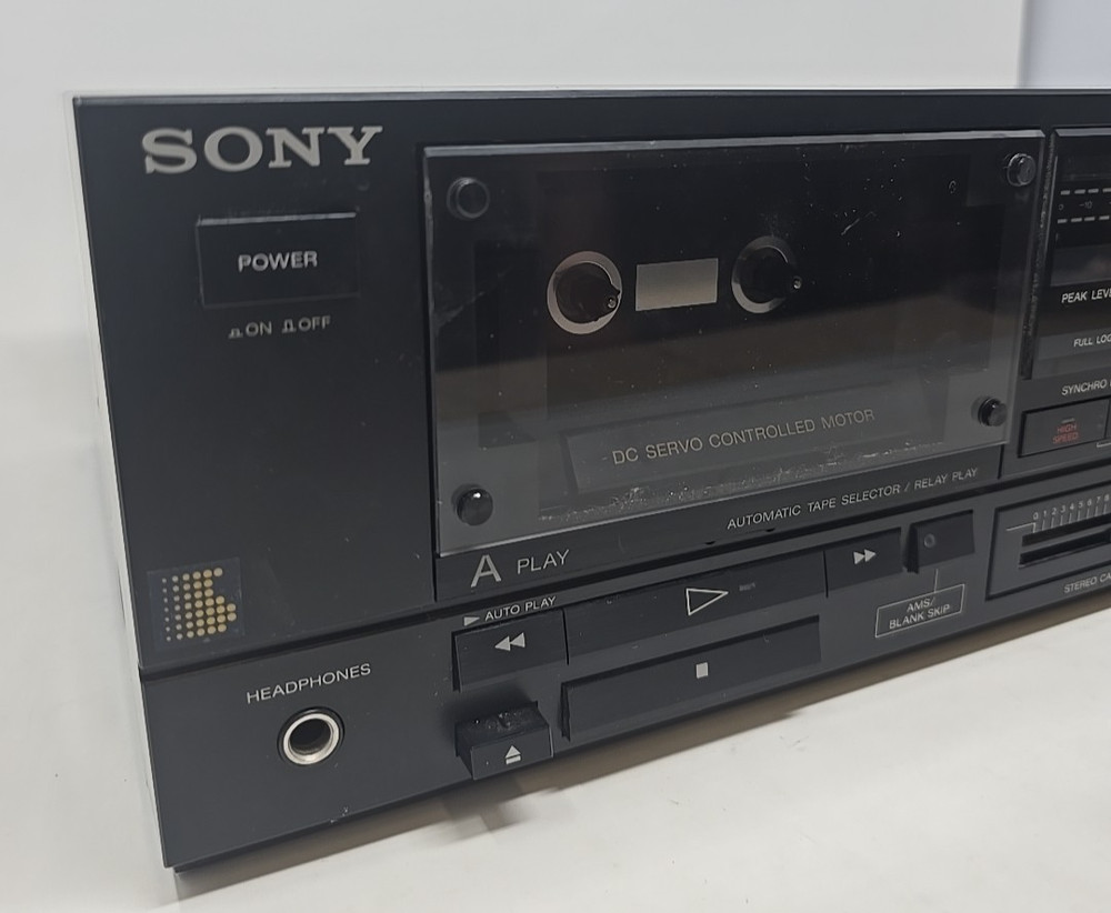 Sony TC-W550 Dual Deck Stereo Cassette Deck Untested READ