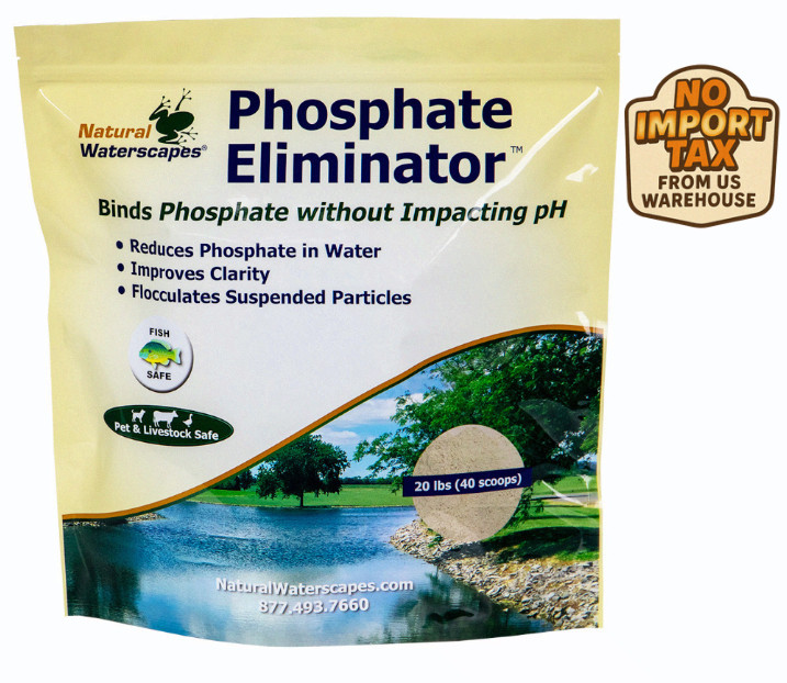 🔥 FREE SHIP Natural Waterscapes Phosphate Eliminator 20lb Pond Algαe Control