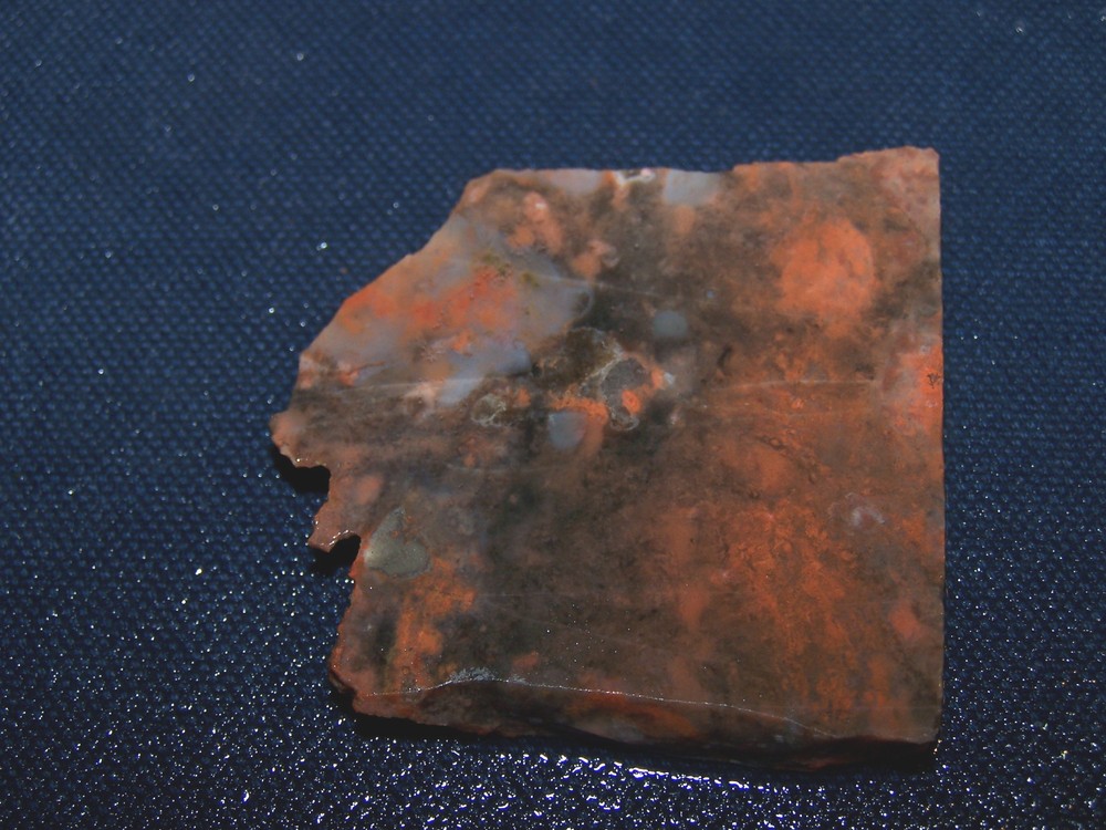 Unknown Agate slab-- 1 7/8 "  x   1 7/8"--rough, cabbing, display.
