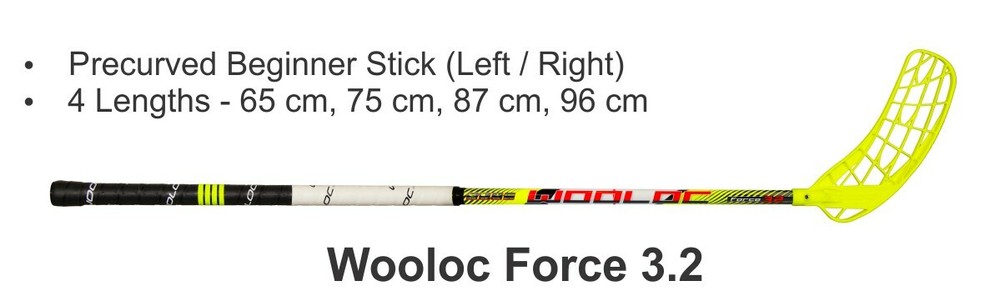 2016 Wooloc Force 3.2 Junior Floorball Stick