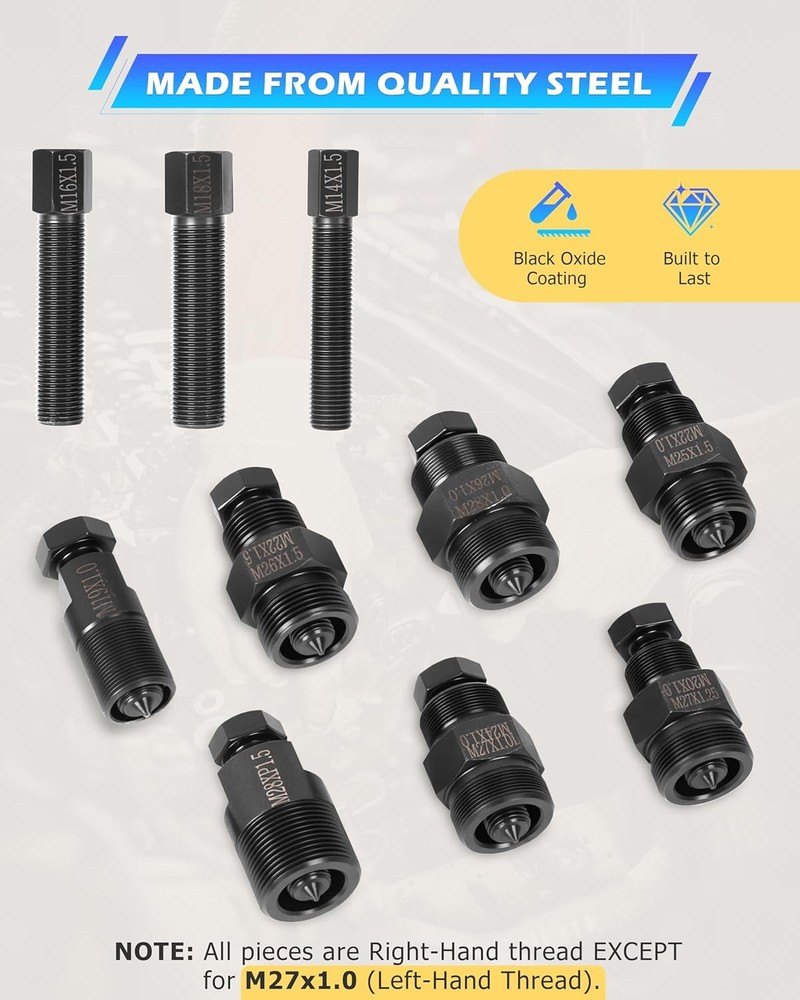 Motorcycle Flywheel Puller with 10Pcs Different Sizes of Pullers Compatible