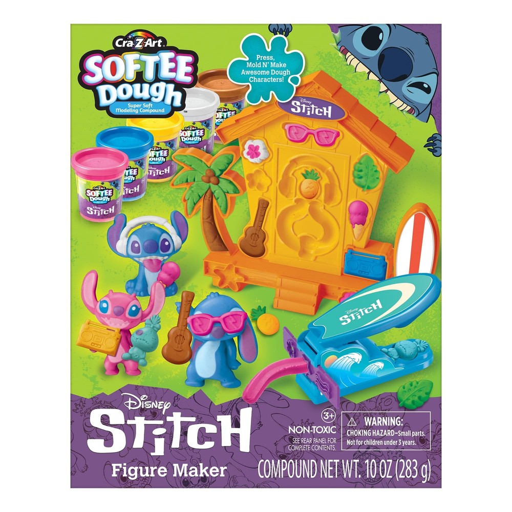 Stitch Softee Dough Making Kit, Stitch Figure Maker Using Softee Dough Modeli...