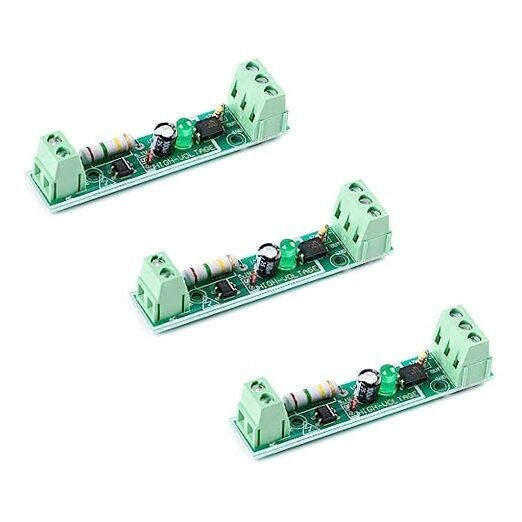 3Pcs 1Channel AC Optocoupler Module 220V Voltage Detect Optocoupler Isolation
