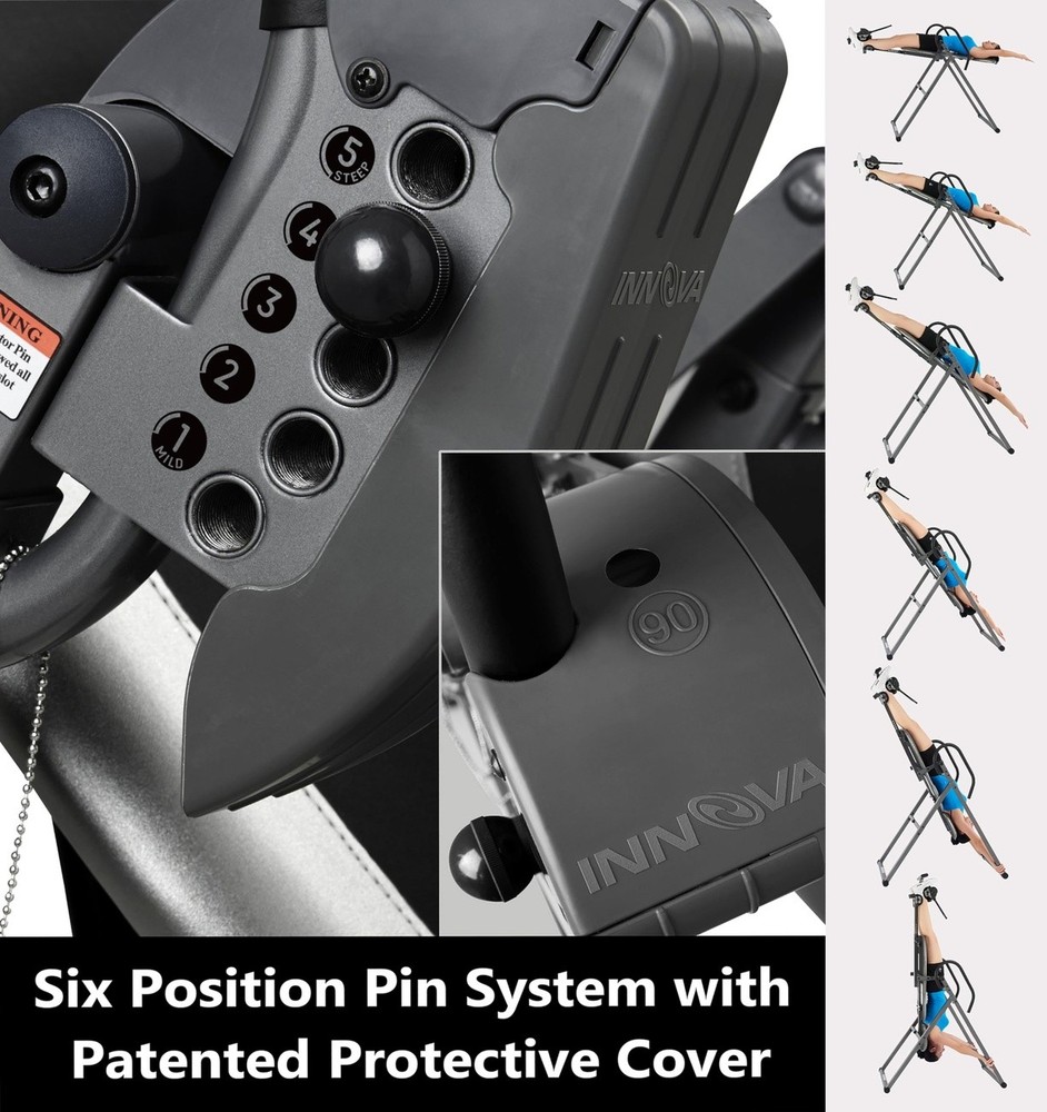 Inversion Table with Adjustable Headrest