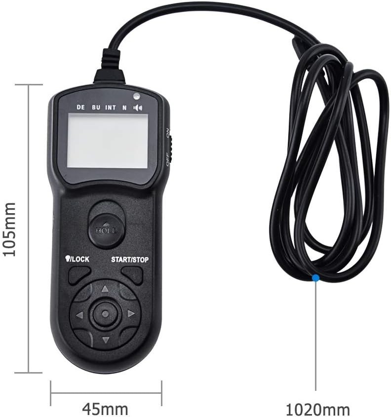 Ergonomic Digital Timer Remote Shutter Release for Olympus Cameras - 10m Range
