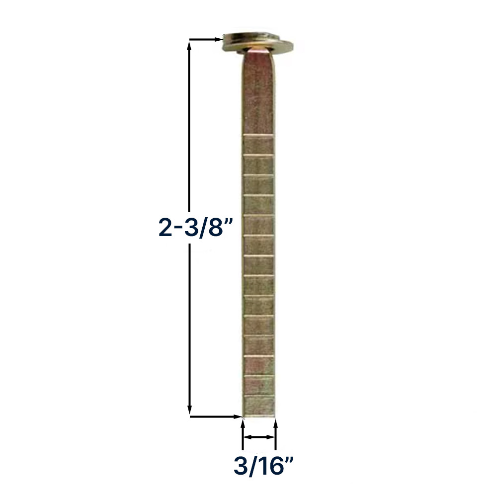 Replacement Cylinder Tail Piece with Break Off Tabs 60mm Length