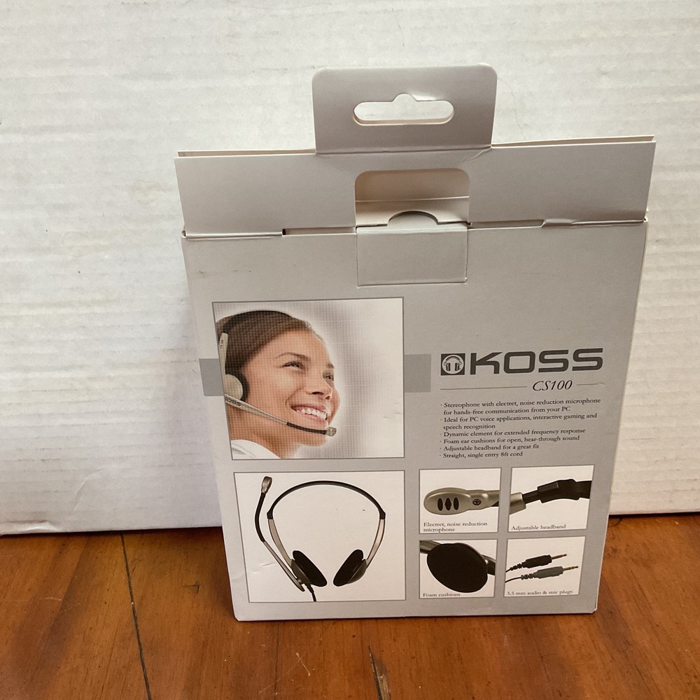 KOSS CS100 On-Ear Communication Headset - Brand New in box