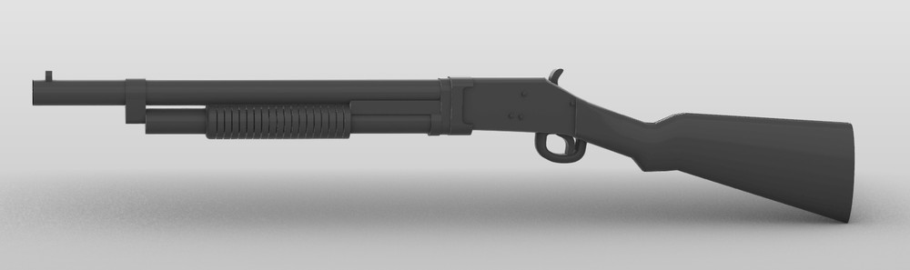 1/24 Scale Battleground M1897 M97 Shotgun - Riot version