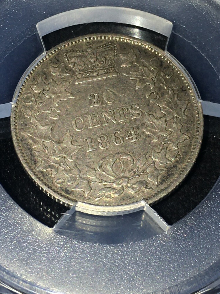 1864, PCGS, New Brunswick Twenty Cent, *XF-Details / Scratch**