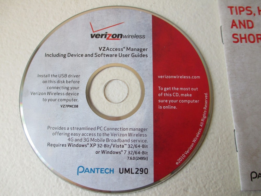 USED & UNTESTED : Disc & Booklet ONLY For : PANTECH UML290