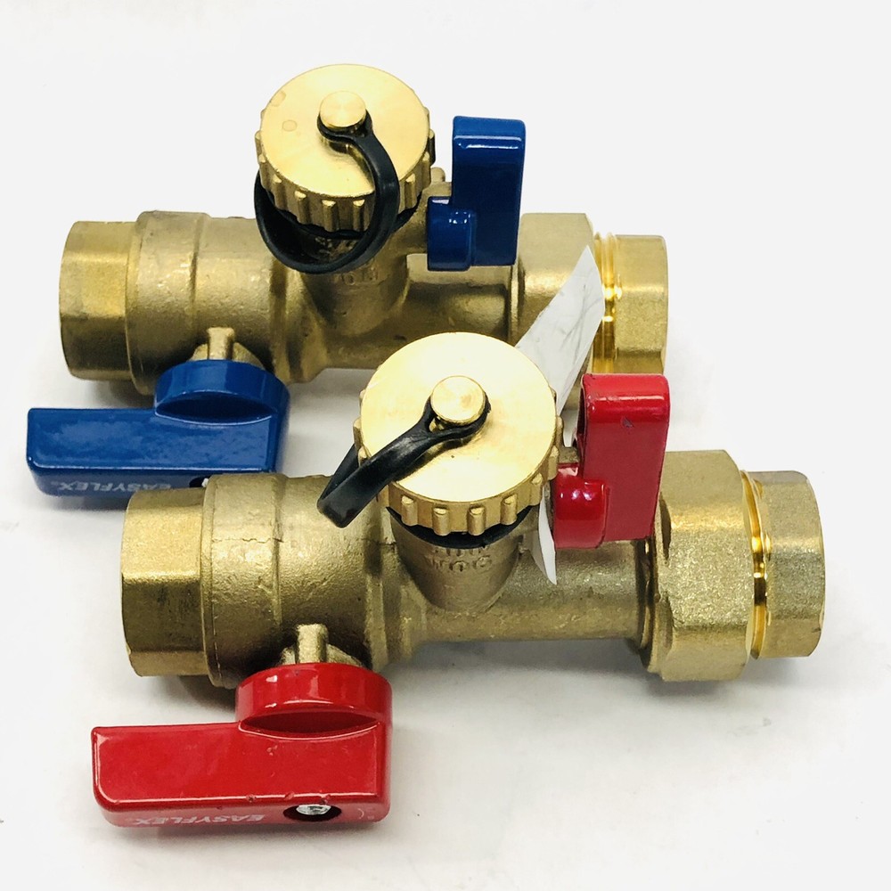 LOT OF 2 EASYFLEX THREADED 3/4" TANKLESS WATER HEATER ISOLATION