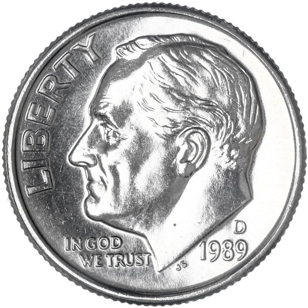 1989 D Roosevelt Dime BU US Coin
