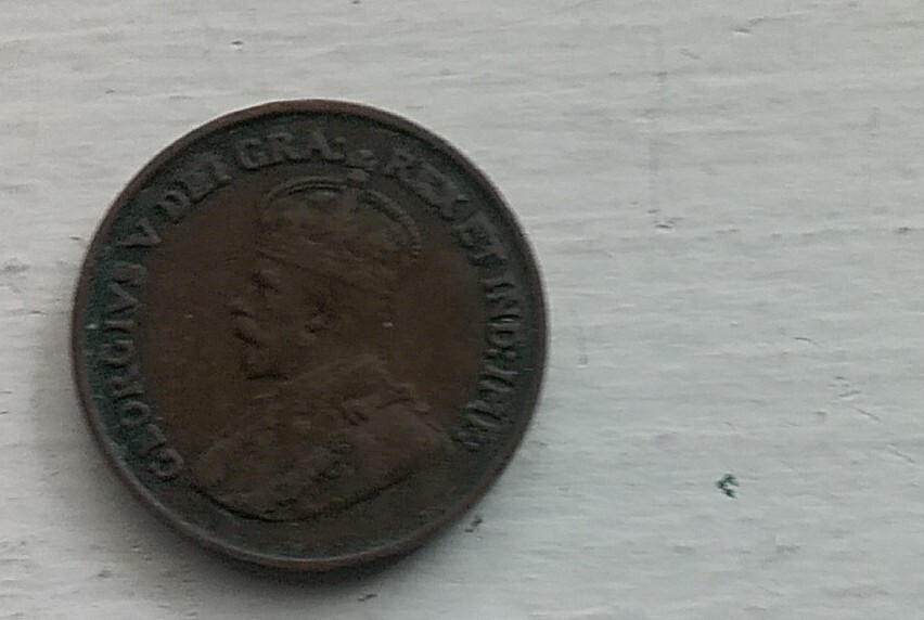 Canada 1920 Bronze Small Cent. George V. Ottawa Mint.