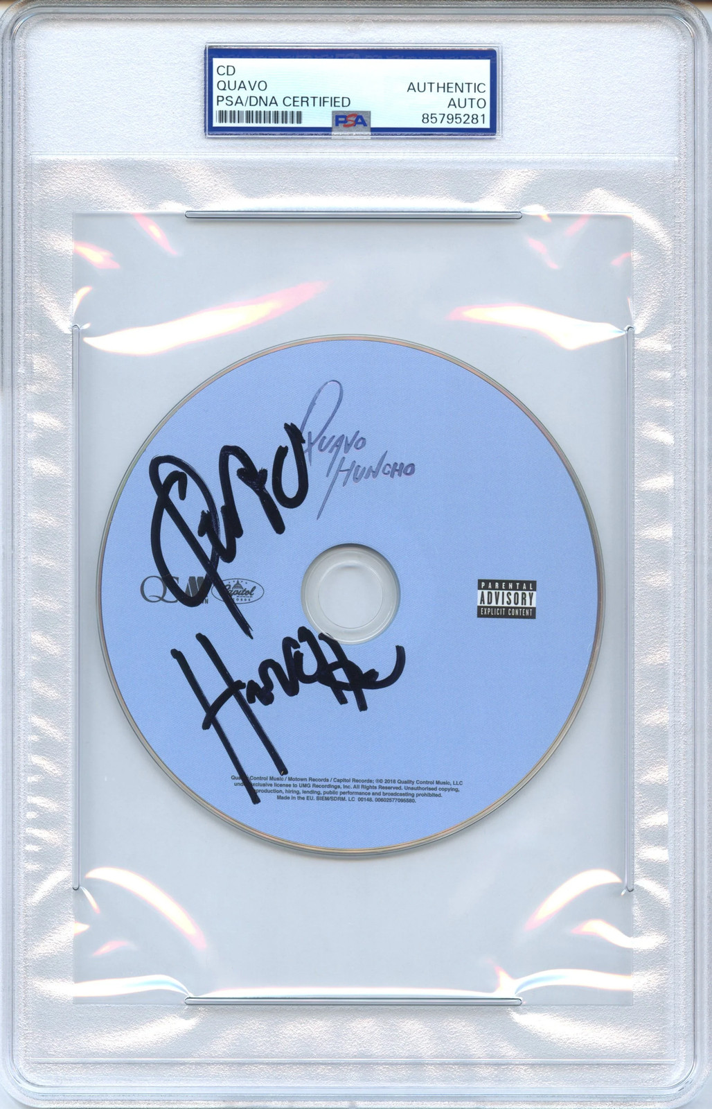 Quavo Signed Autographed CD “QUAVO HUNCHO” PSA/DNA Authenticated