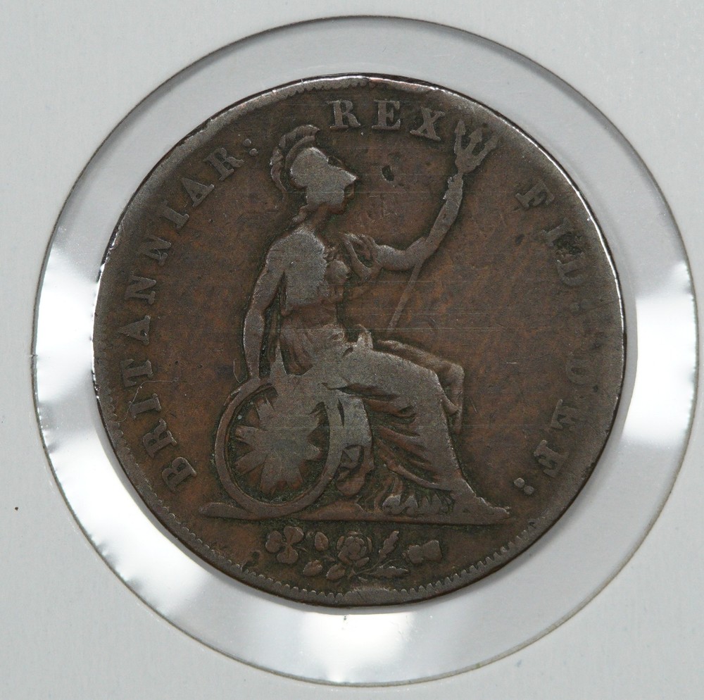 1826 Great Britain 1/2 Penny